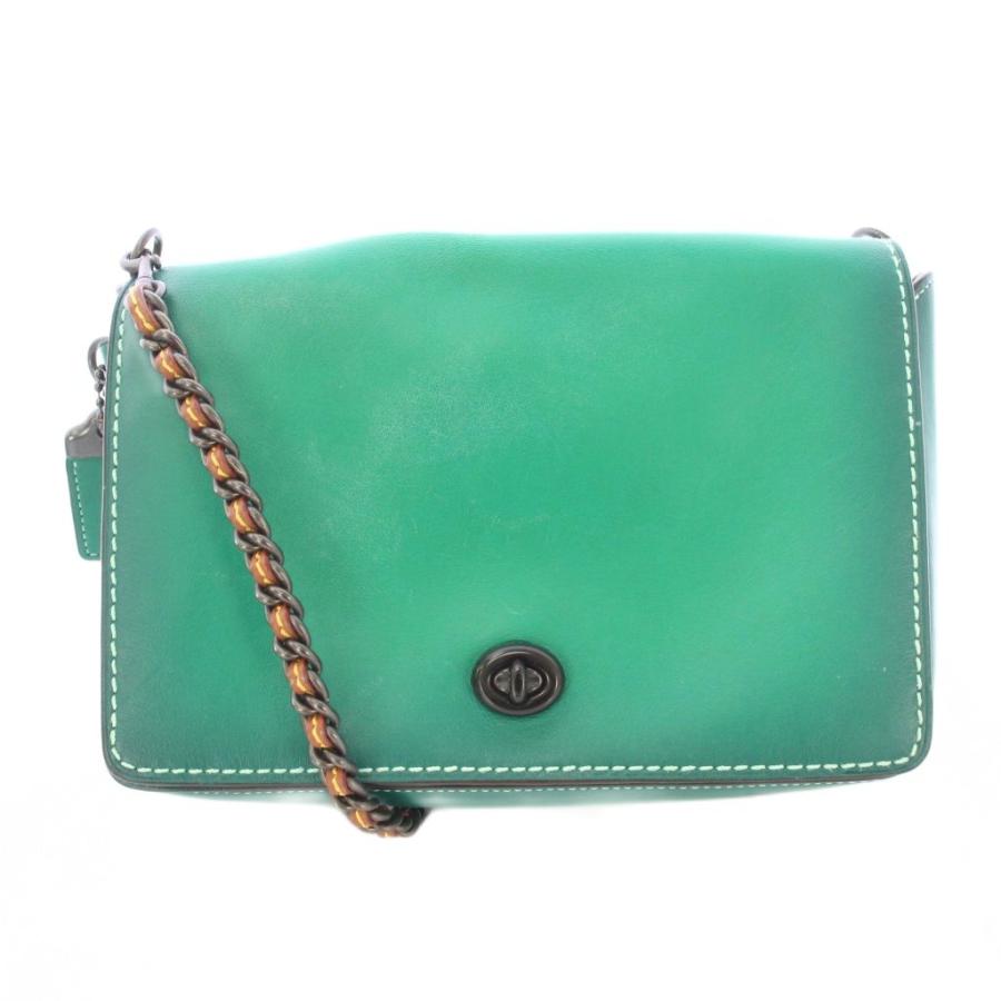 COACH（コーチ） ショルダーバッグ レザー チェーン ターン