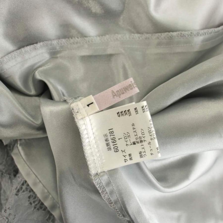 アプワイザーリュクス Apuweiser Luxe フォーマル ドレス 総レース ワンピース ロング 刺繍 1 グレー 七分袖 60166781 /YM レディース |  | 03