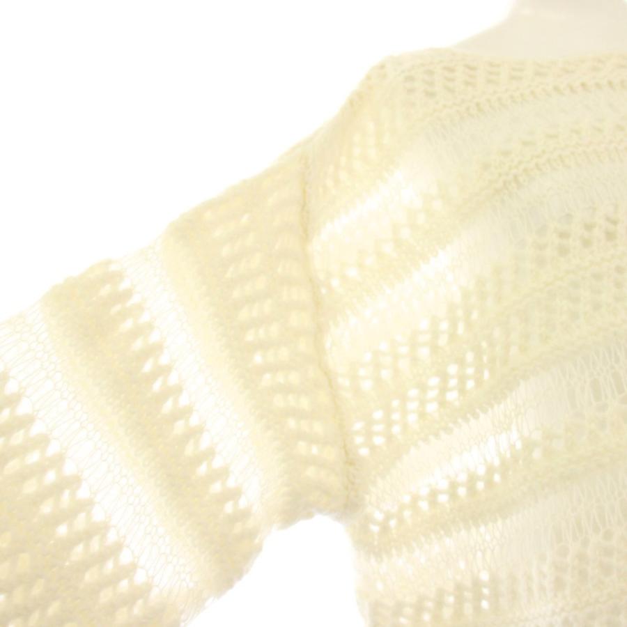 未使用品 クラネ CLANE 24AW シアー ボーダー モヘア ニット