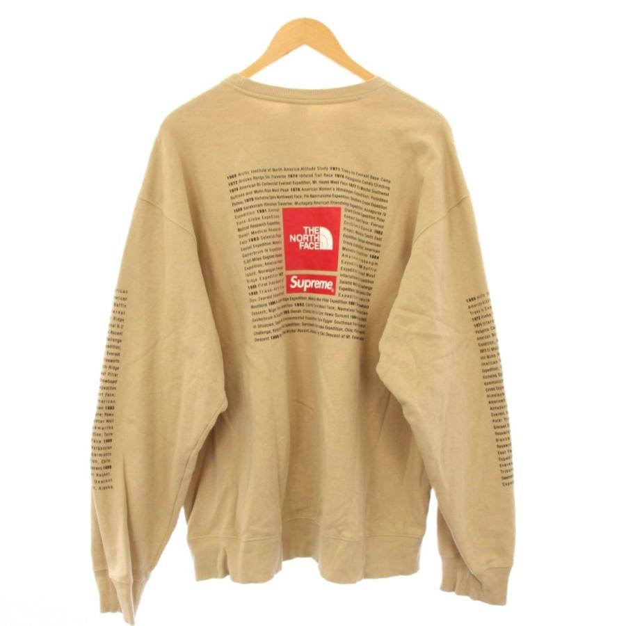 ザノースフェイス THE NORTH FACE Supreme 24SS Crewneck スウェット トレーナー 長袖 ロゴ 裏起毛 XL ベージュ NT02411I /KH メンズ_1