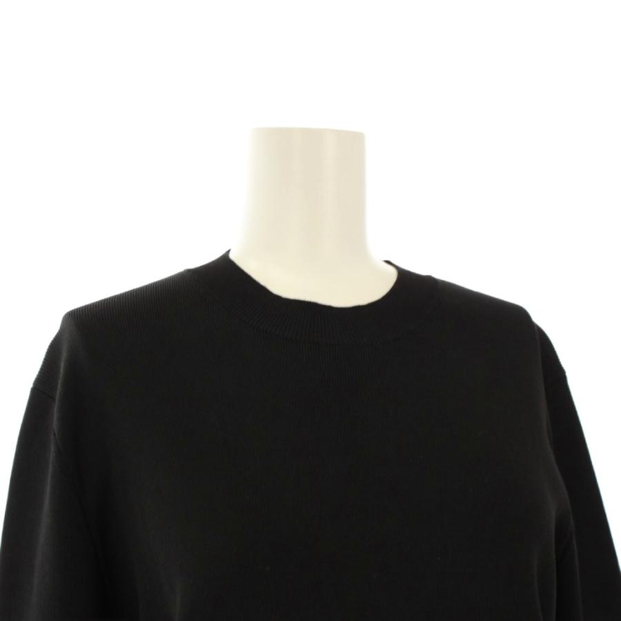 アドーア ADORE ダブルラッフルカフニット セーター 長袖 38 黒 531 