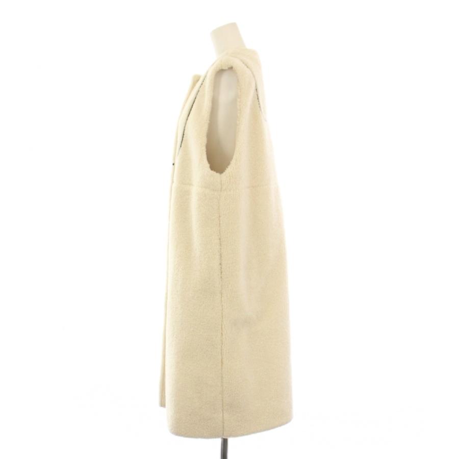 ヨリ yori もこもこロングジレ ベスト ボア F 白 YR2225-135AW-3 /KH