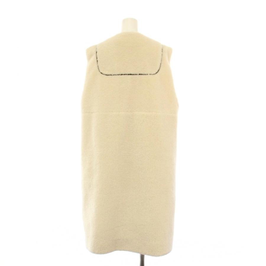 ヨリ yori もこもこロングジレ ベスト ボア F 白 YR2225-135AW-3 /KH