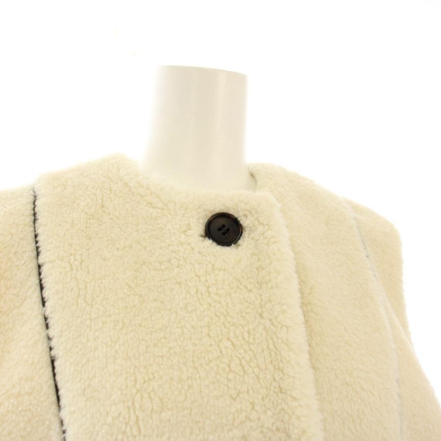 ヨリ yori もこもこロングジレ ベスト ボア F 白 YR2225-135AW-3 /KH
