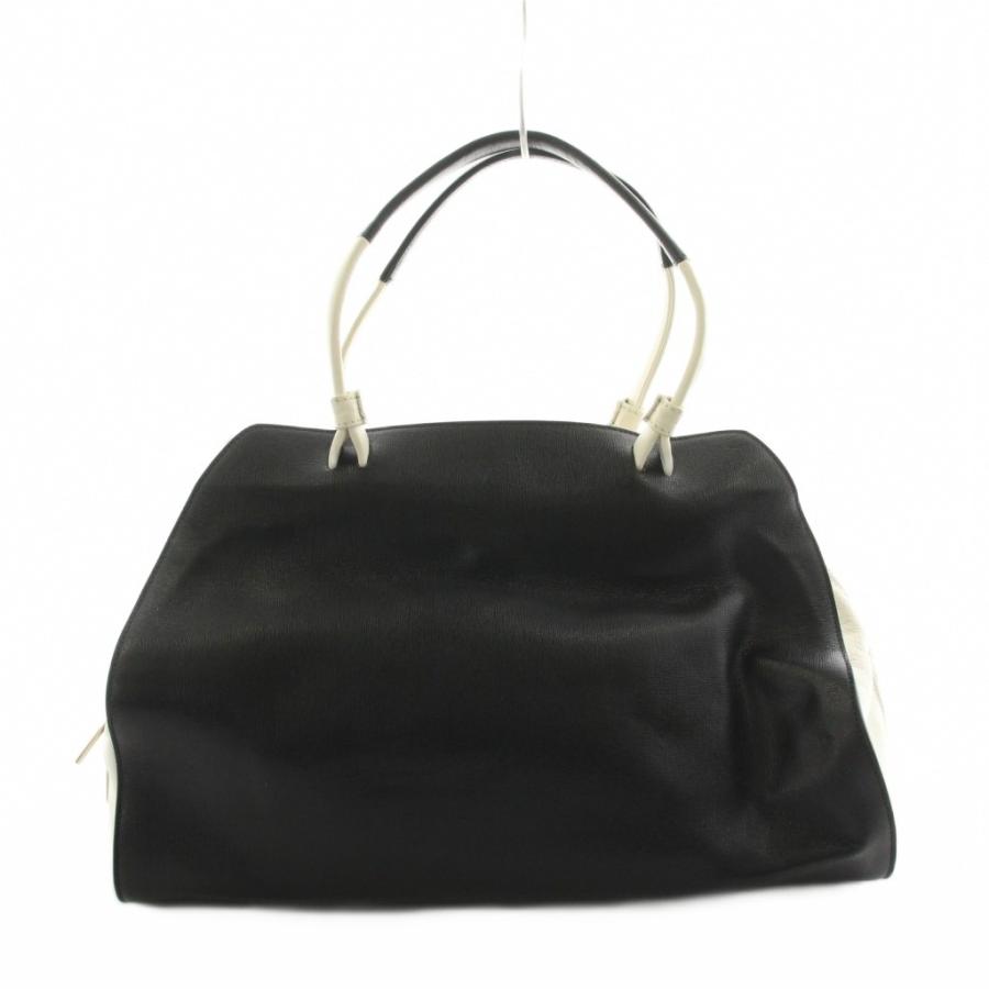 FURLA（フルラ） ボストンバッグ ハンドバッグ レザー 黒 ブラック 白 