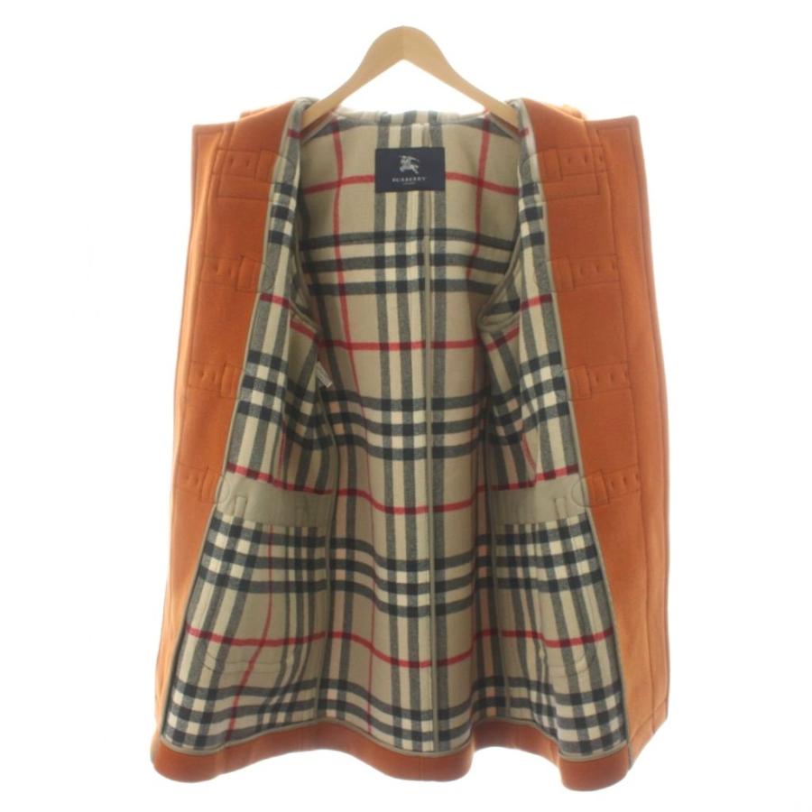 正規品 バーバリーロンドン ウール ダッフルコート ノバチェック オレンジ バーバリー ロンドン BURBERRY LONDON ノバチェック ダッフルコート