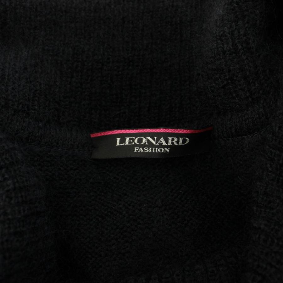 LEONARD（レオナール） LEONARD FASHION ニット切替ワンピース 半袖