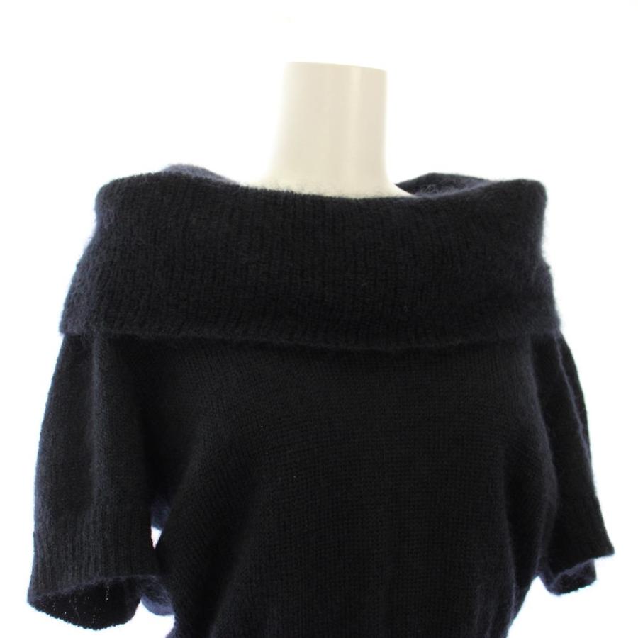 LEONARD（レオナール） LEONARD FASHION ニット切替ワンピース 半袖