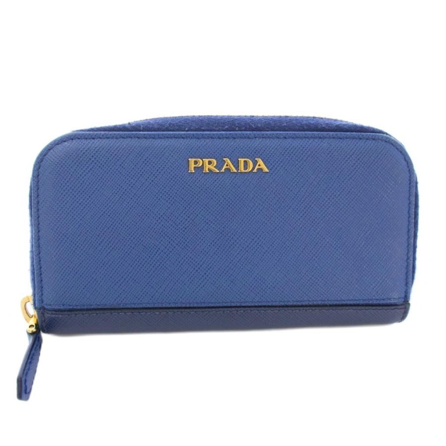 PRADA プラダ ネイビー レザー キーケース 三角ロゴ ６連 付属あり PRADAメンズ♪レザーキーケース6連♪ブルー/ネイビー (PRADA/キー