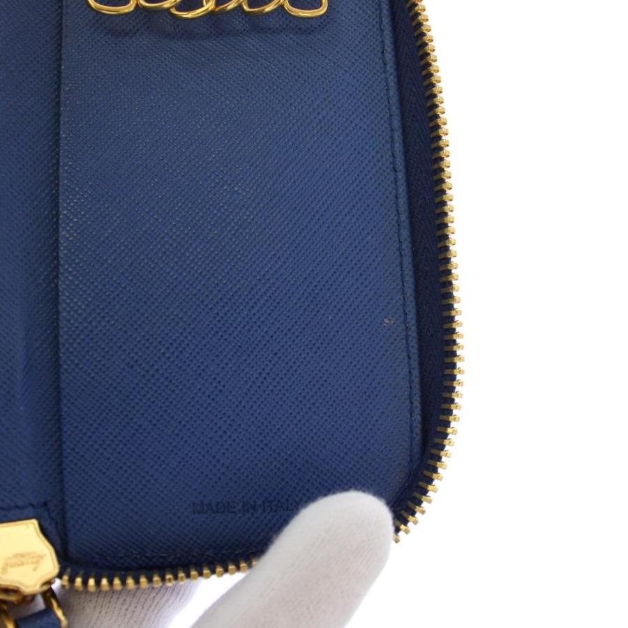 PRADA（プラダ） キーケース ラウンドファスナー 6連 サフィアーノ