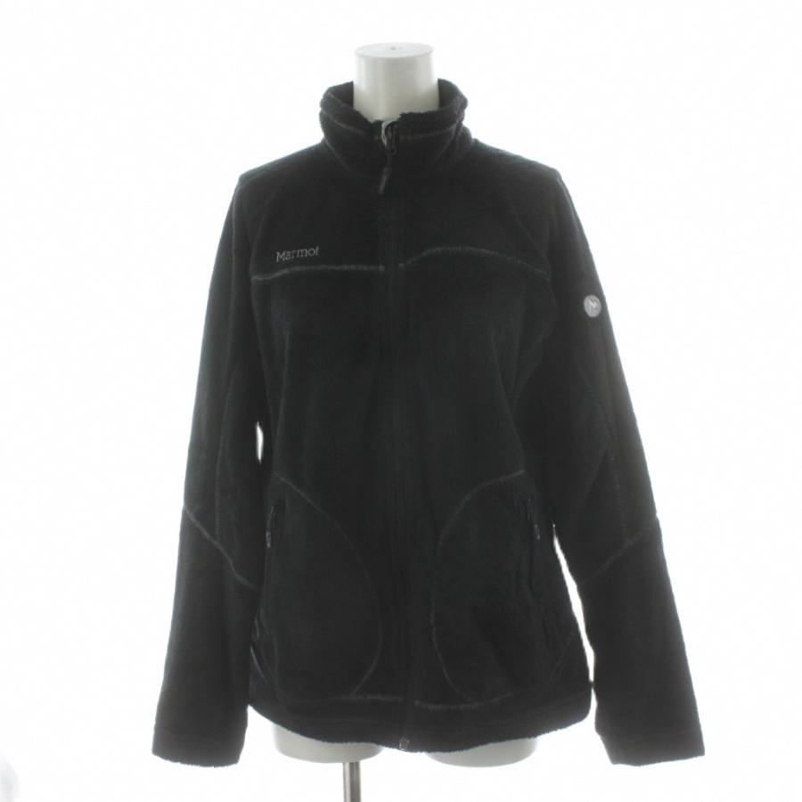 マーモット MARMOT フリースジャケット ボア ジップアップ L 黒 