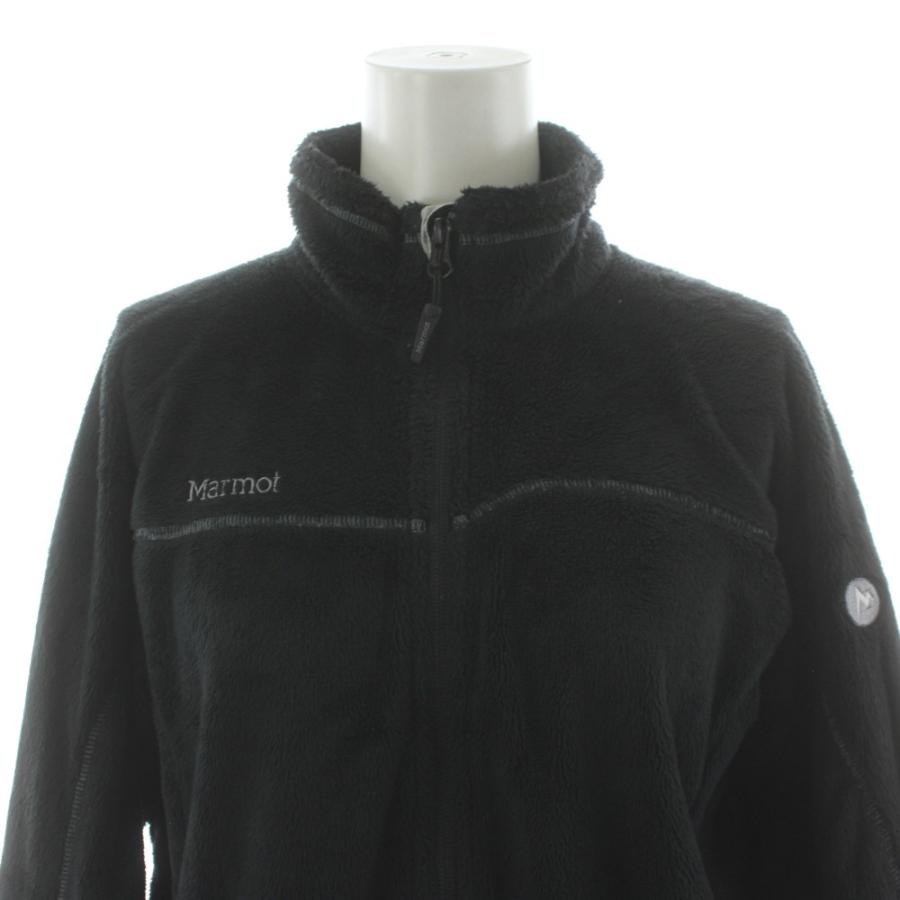 マーモット MARMOT フリースジャケット ボア ジップアップ L 黒 
