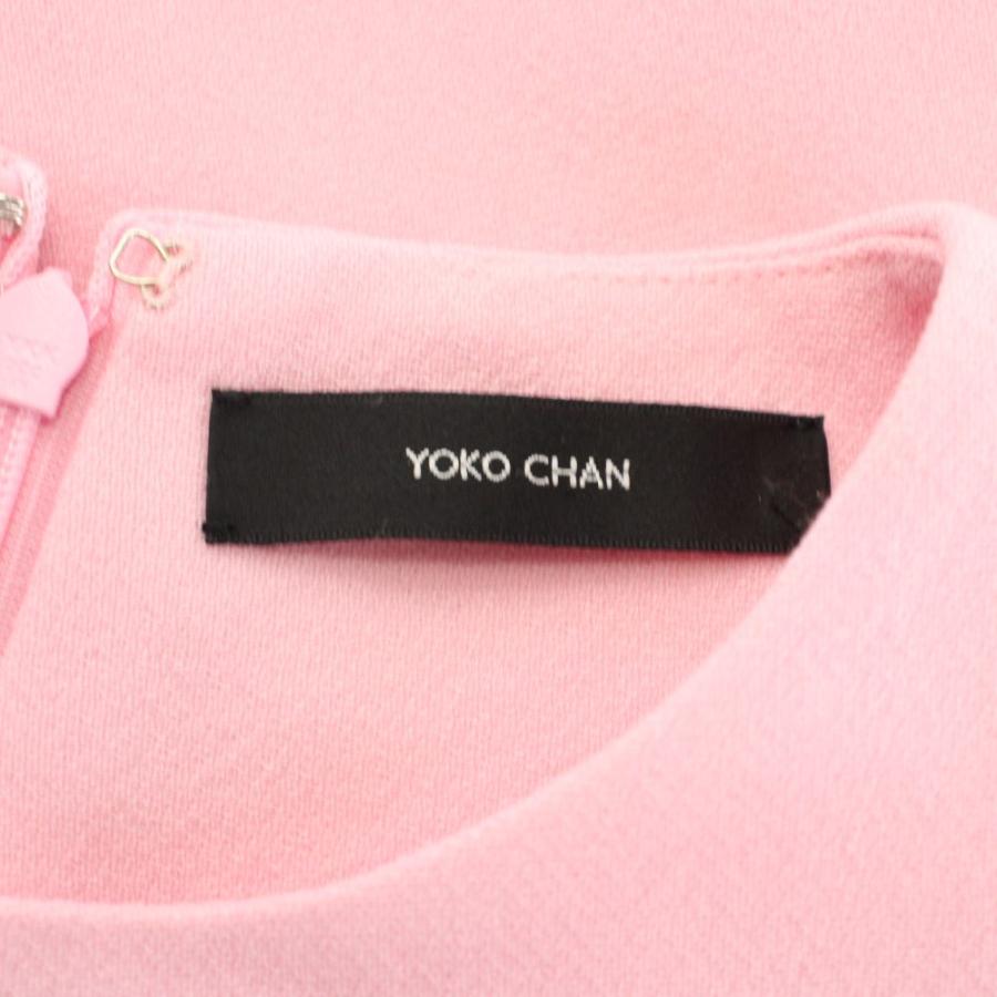 ヨーコチャン YOKO CHAN ワンピース ひざ丈 フレンチスリーブ F ピンク