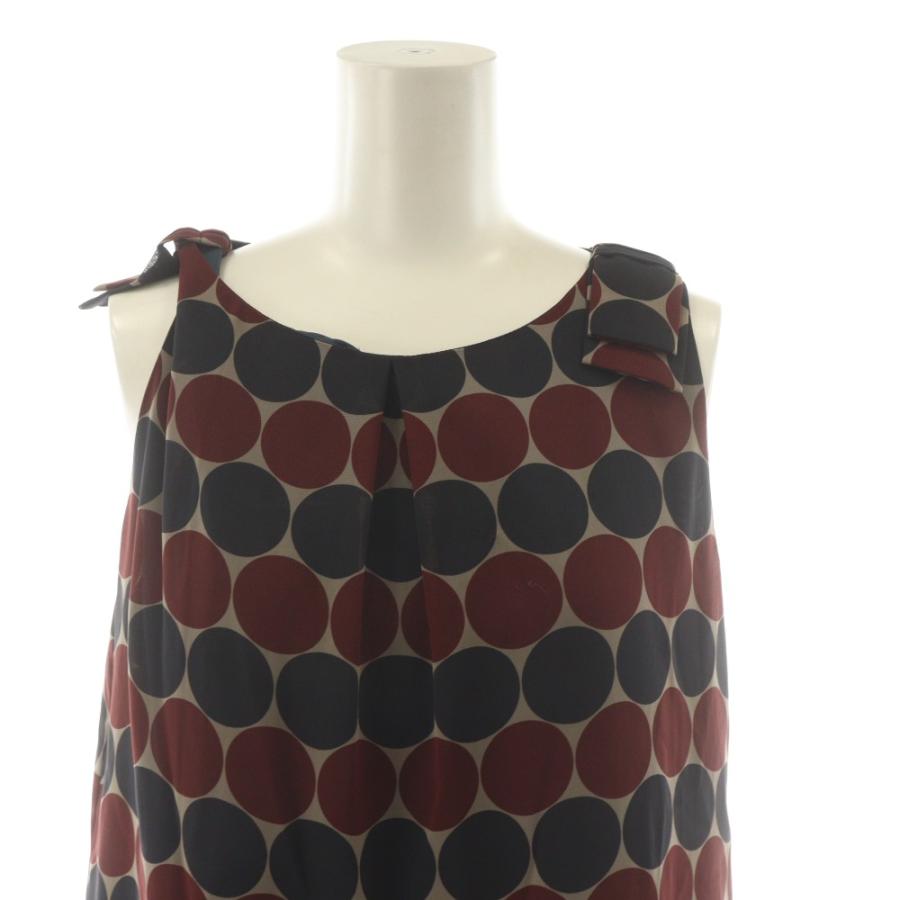 BURBERRY ブルーレーベル ノースリーブワンピース 36 BURBERRY BLUE LABEL（バーバリーブルーレーベル） ワンピース 36 赤