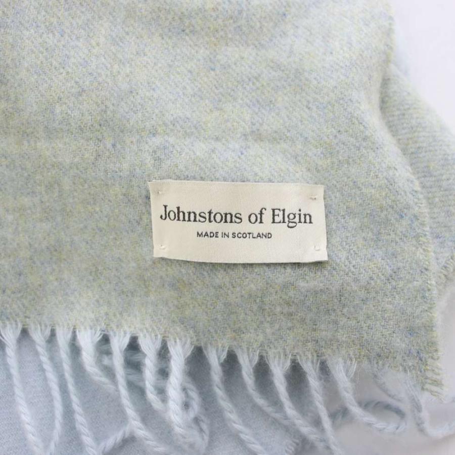 ジョンストンズオブエルガン Johnstons of Elgin マフラー フリンジ カシミヤ チェック柄 190×70cm マルチカラー /BB レディース_4