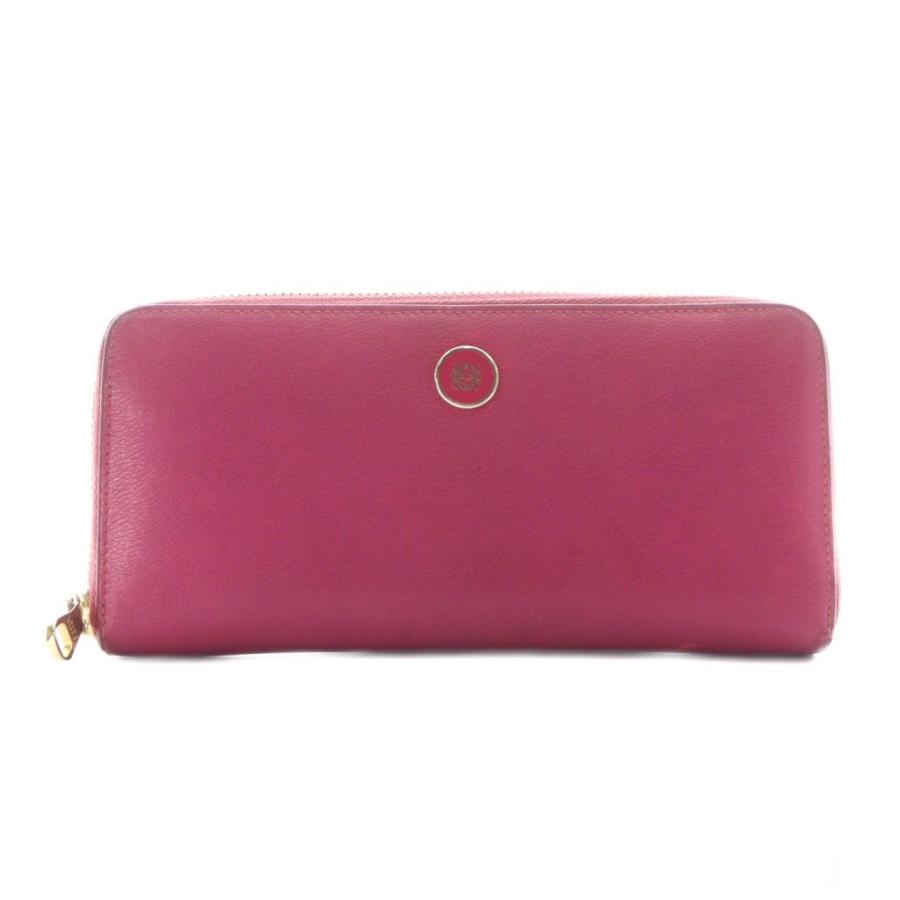 LOEWE（ロエベ） 長財布 財布 ピンク ラウンドファスナー 小銭入れ