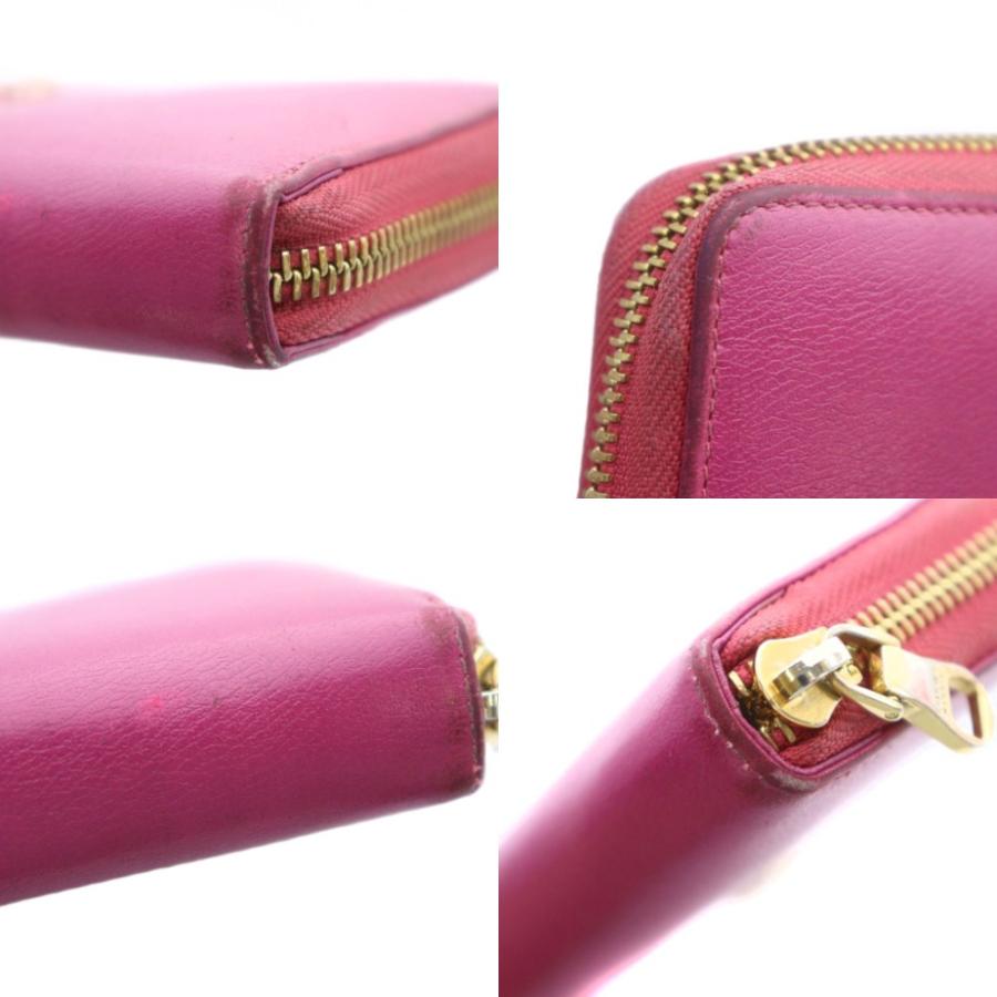 LOEWE（ロエベ） 長財布 財布 ピンク ラウンドファスナー 小銭入れ