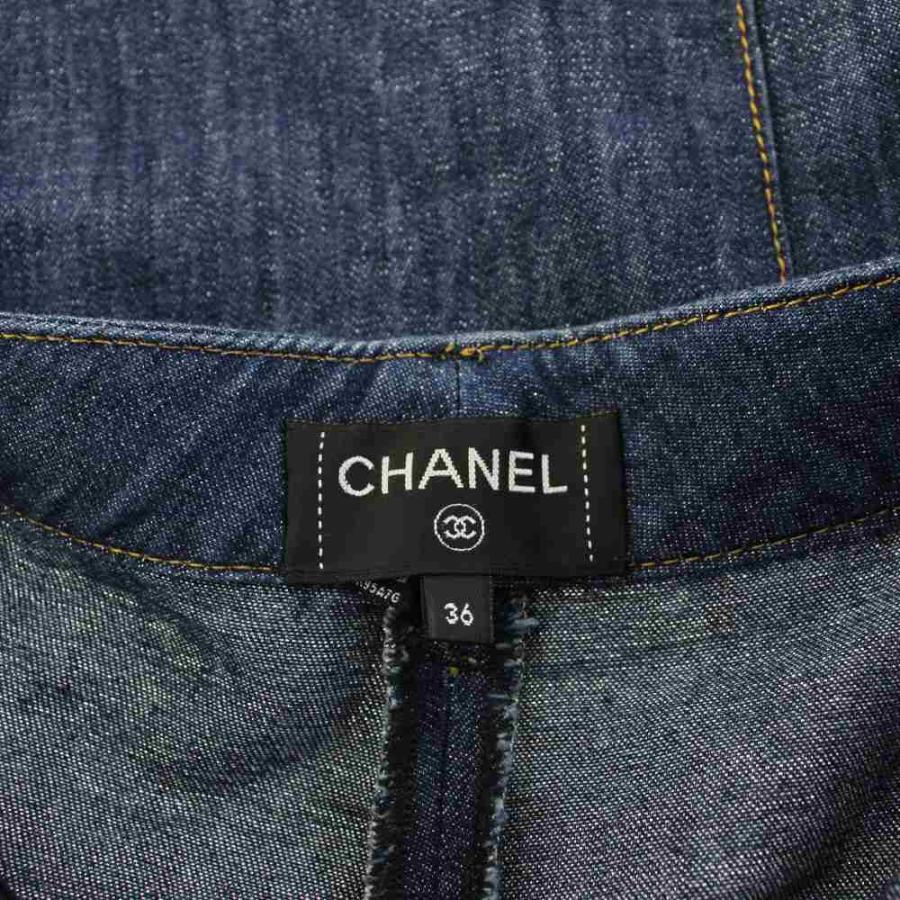 CHANEL（シャネル） CHANEL 23年製 ロゴ バックル デニムパンツ