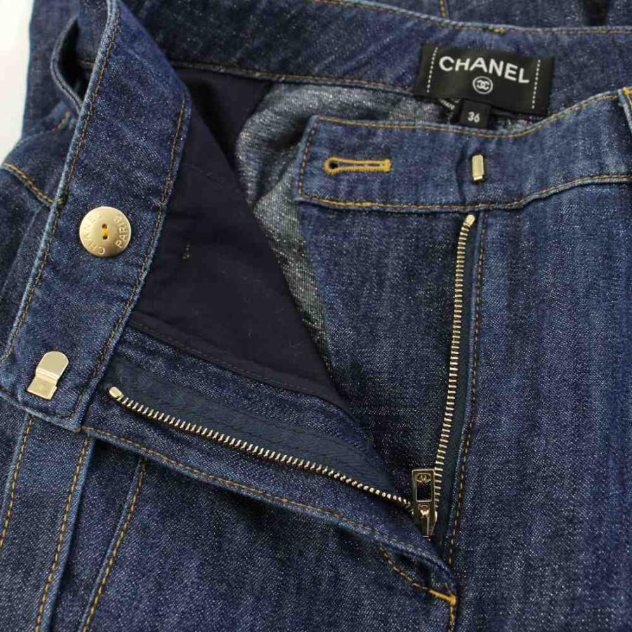 CHANEL（シャネル） CHANEL 23年製 ロゴ バックル デニムパンツ