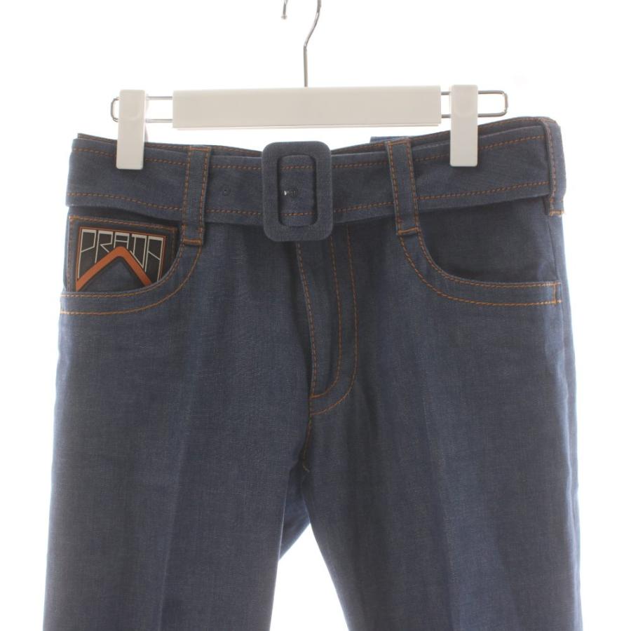 PRADA（プラダ） デニムパンツ ジーンズ ジーパン Gパン ロゴ 25S 青