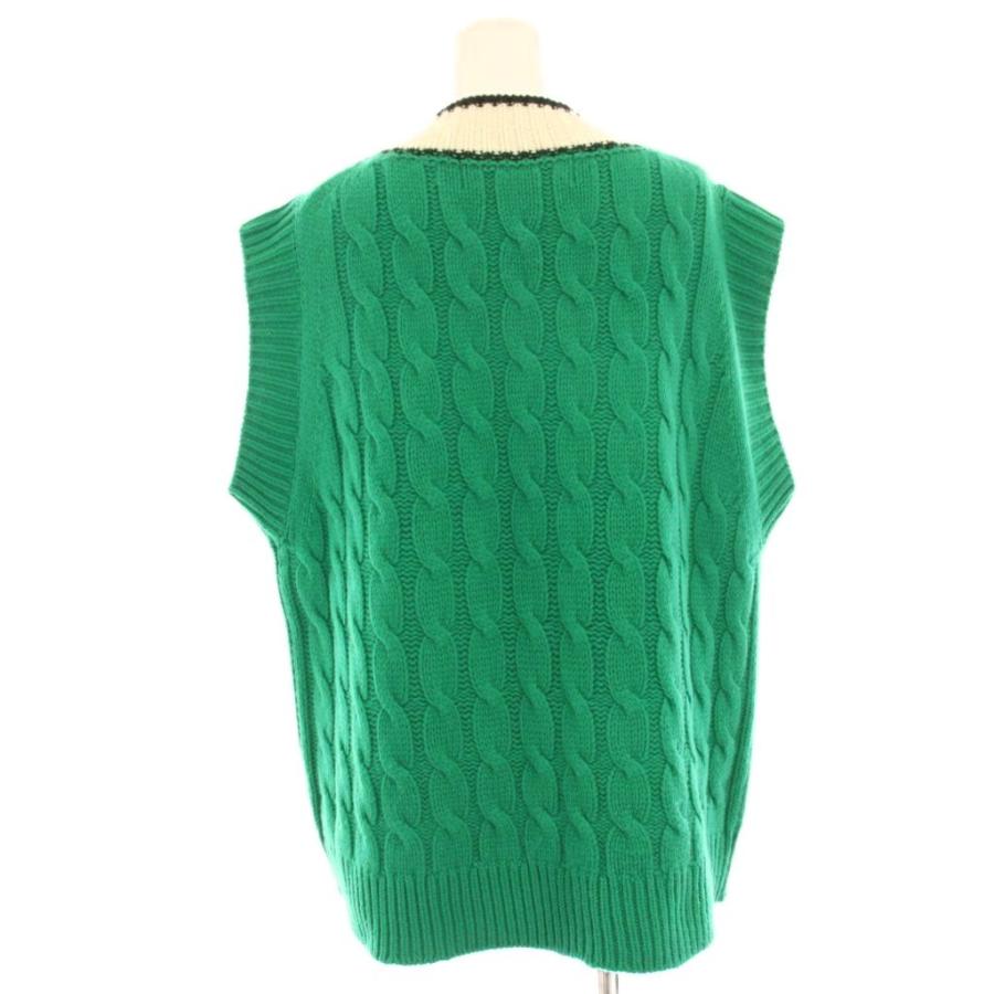 シンゾーン Shinzone COLOR V KNIT VEST ニットベスト ウール FO 緑