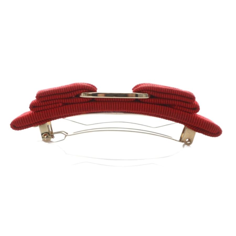 【美品】サルヴァトーレフェラガモ ヴァラリボン バレッタ　レッド　フェラガモ FERRAGAMO（フェラガモ） サルヴァトーレフェラガモ Salvatore