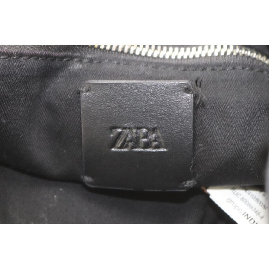 ZARA（ザラ） チェーンバケットバッグ ショルダーバッグ ツイード 