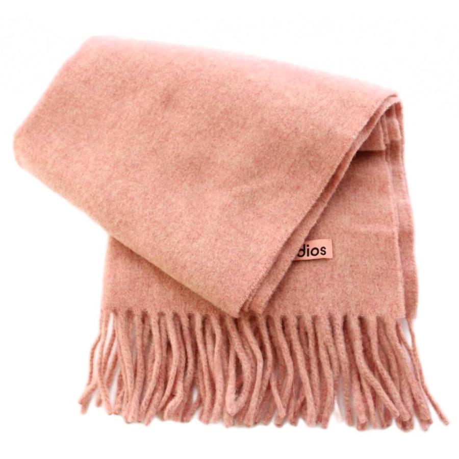 アクネ ストゥディオズ Acne Studios マフラー フリンジ ロゴ ワン