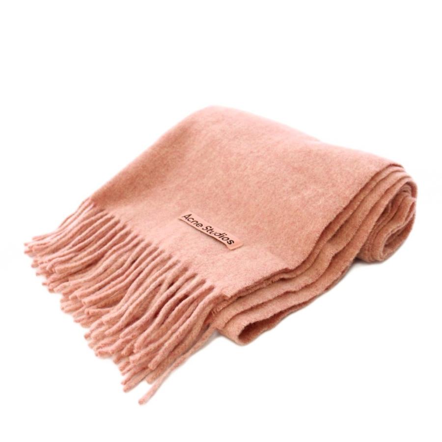 アクネ ストゥディオズ Acne Studios マフラー フリンジ ロゴ ワン