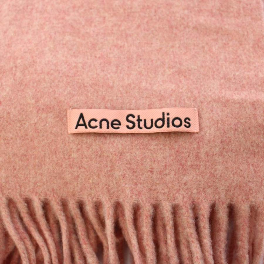 アクネ ストゥディオズ Acne Studios マフラー フリンジ ロゴ ワン