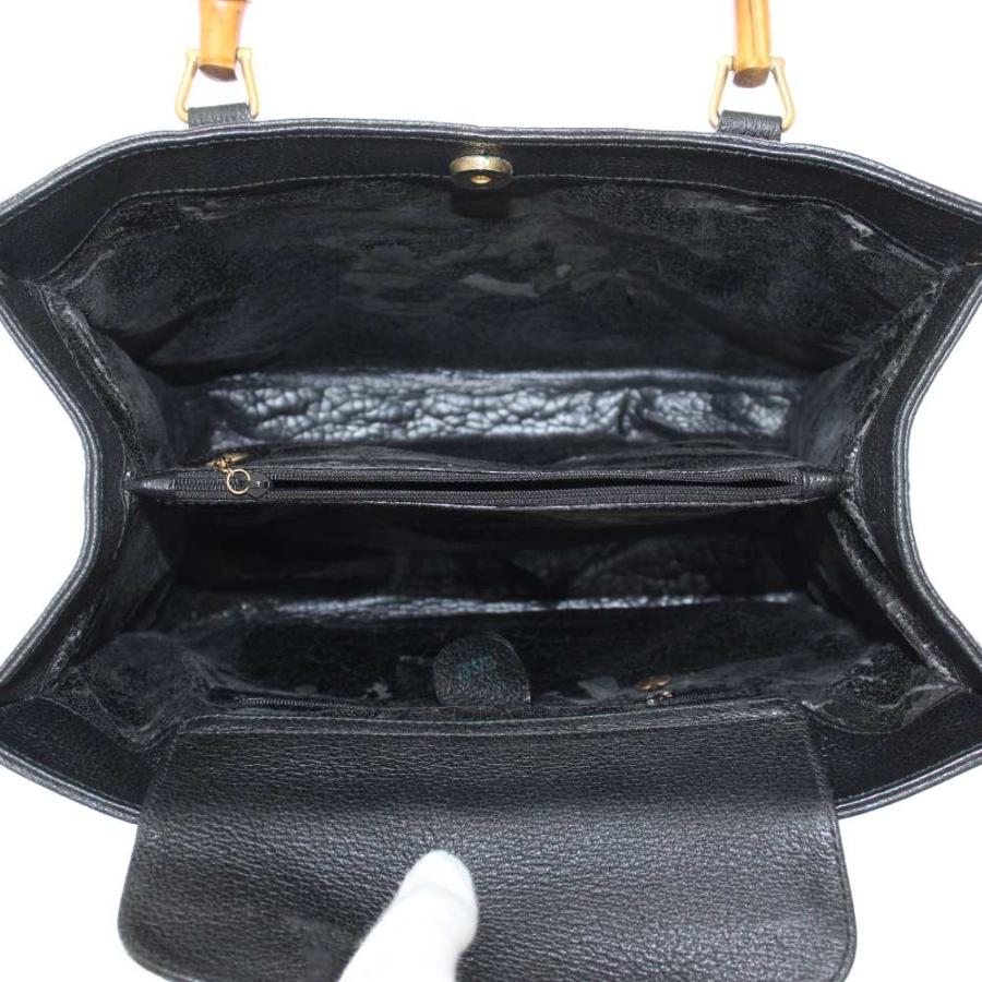 グッチ ハンドバッグ バンブー スエード ビジネス 黒 FM646 GUCCI（グッチ） バンブー ブランドオフ スウェード ハンドバッグ