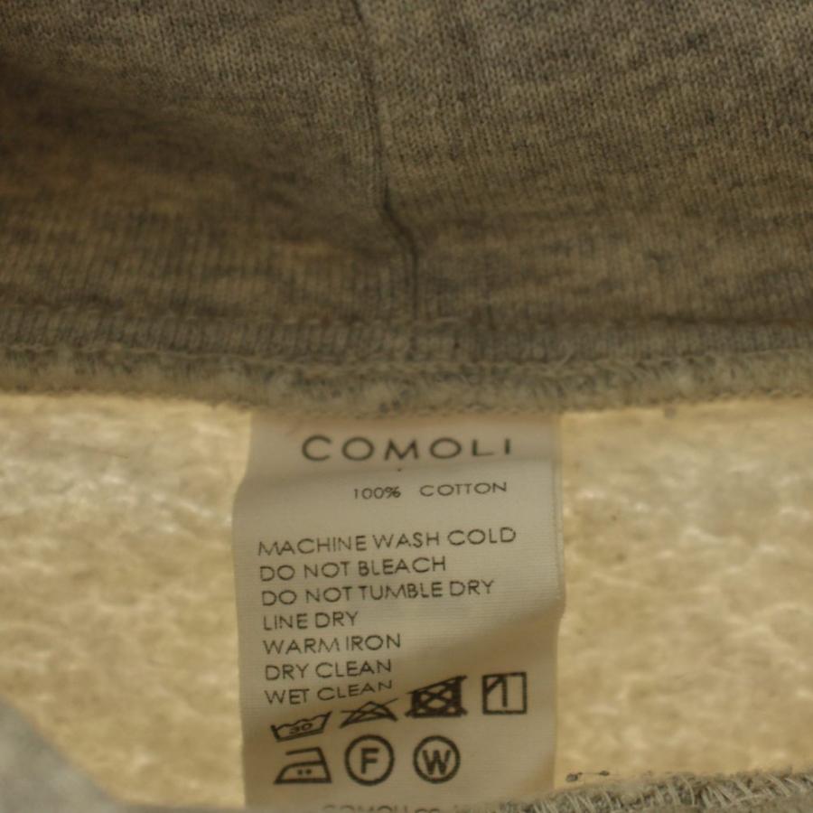 コモリ COMOLI 21AW コットン吊裏毛 パーカ プルオーバー 1 グレー U03-05002 /AN62 メンズ_2