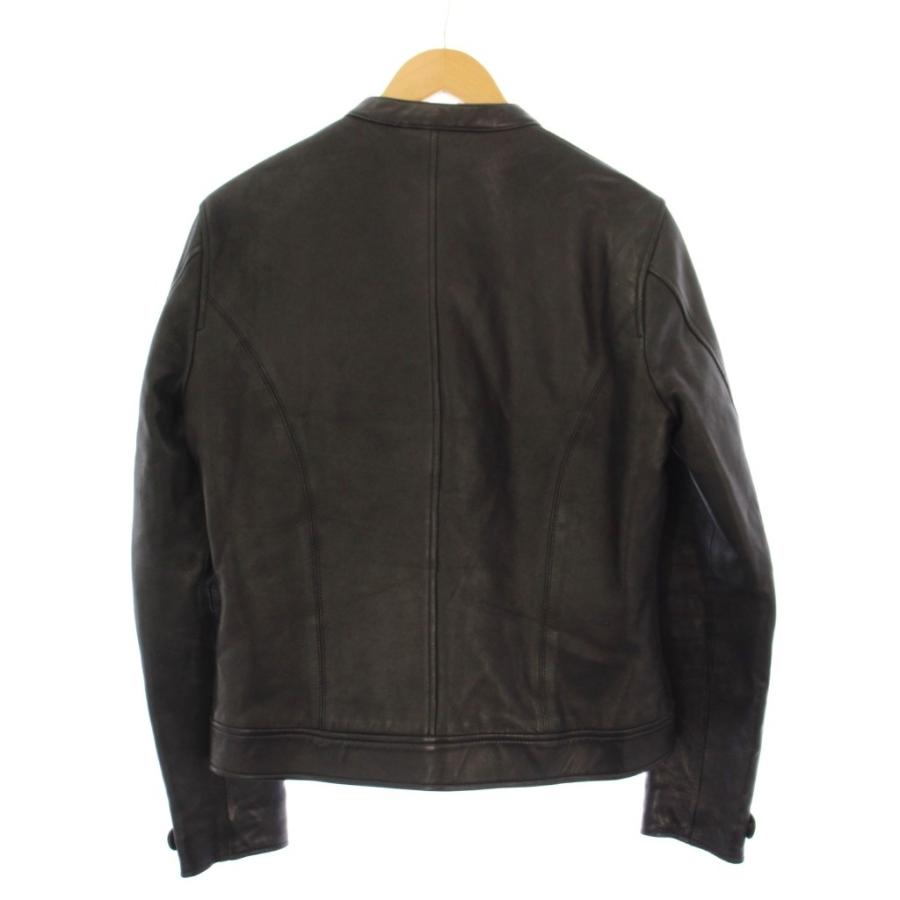 ピーエスポールスミス PS Paul Smith シングルライダースジャケット 革 