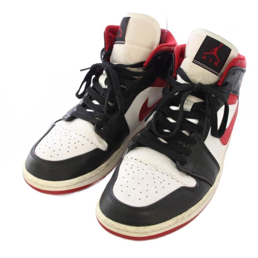 NIKE（ナイキ） NIKE Air Jordan 1 Mid White/Gym Red Black