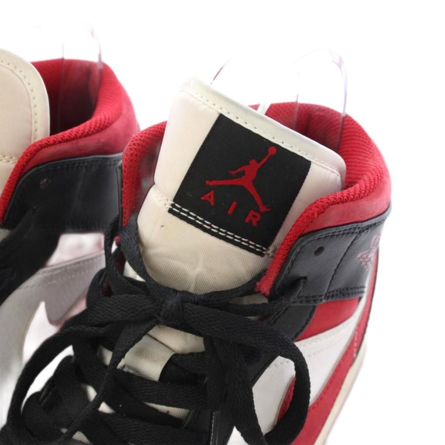 NIKE（ナイキ） NIKE Air Jordan 1 Mid White/Gym Red Black
