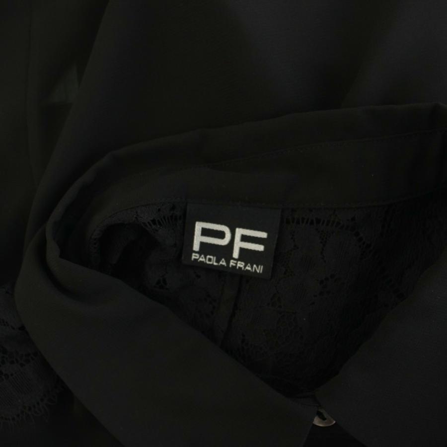 PAOLA FRANI  レディース 40 長袖 ラグラン ブラウス 透かし刺繍 ギャザー オフショルダー ブラック イタリア製 楽天市場】PAOLA FRANI パオラフラーニ 透かし刺繍 ギャザー オフ