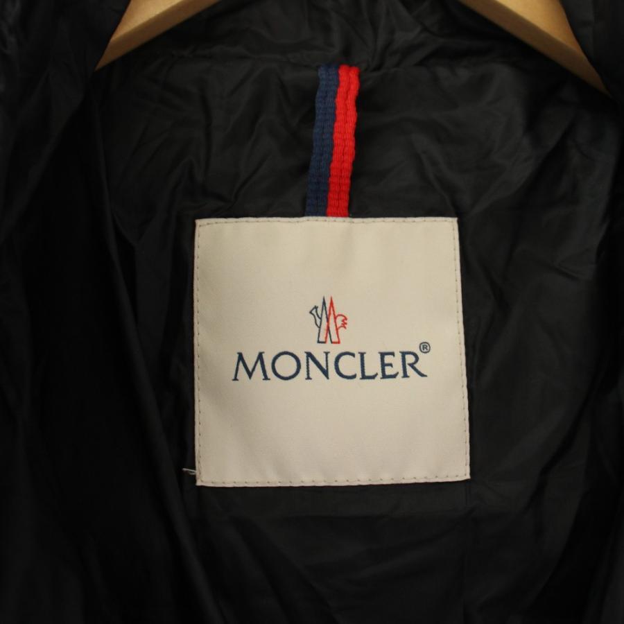 モンクレール MONCLER HERMINE フーデッド ダウンコート ロング ジップアップ ナイロン 1 黒 B20934930005 53048 /BM レディース_3