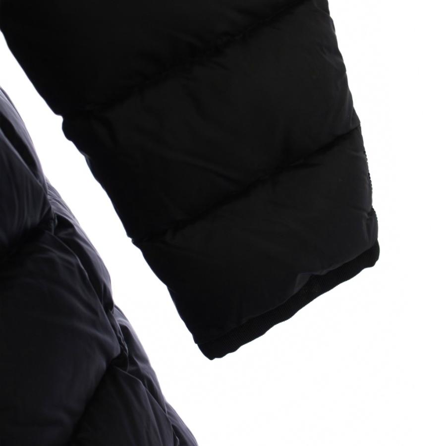 モンクレール MONCLER HERMINE フーデッド ダウンコート ロング ジップアップ ナイロン 1 黒 B20934930005 53048 /BM レディース_7