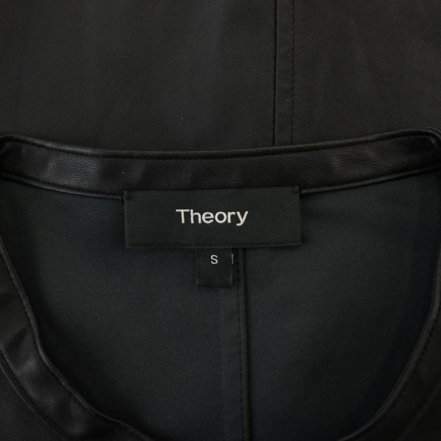 theory（セオリー） シャツ ブラウス フレンチスリーブ フェイクレザー