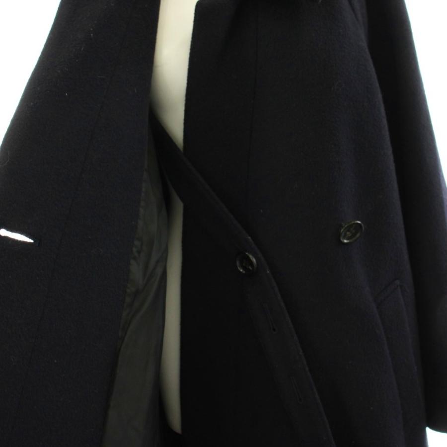 ドレステリア DRESSTERIOR チェスターコート ロング ウール 38 紺