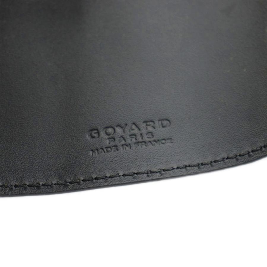 ゴヤール GOYARD キーチャーム キーケース 総柄 レザー 黒 ブラック 白
