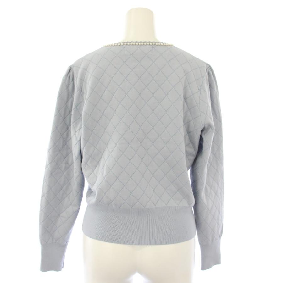 エムズグレイシー M'S GRACY キルティング カーディガン ニット ジップ