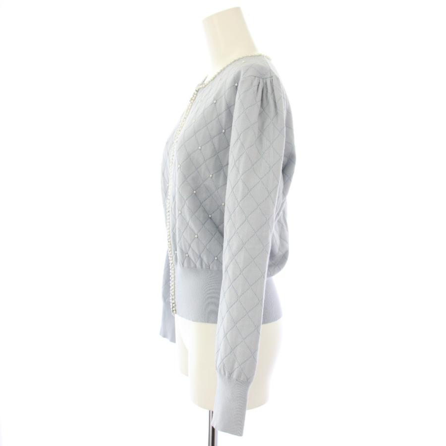 エムズグレイシー M'S GRACY キルティング カーディガン ニット ジップ