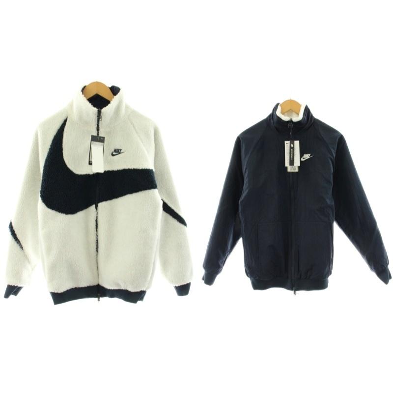 ナイキ リバーシブル ボアジャケット ブルゾン XS BQ6546-114 NIKE（ナイキ） 未使用品 BIG SWOOSH REVERSIBLE BOA JACKET