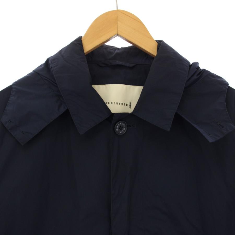 マッキントッシュ ナイロンコート レインコート ロング フード 40 紺 マッキントッシュ MACKINTOSH ナイロンコート レインコート ロング