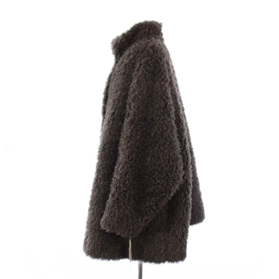 未使用品 ル フィル LE PHIL 25AW ダブルニードルファーコート スタンドカラー ロング 1 グレー 534-5252005 /KH レディース_1