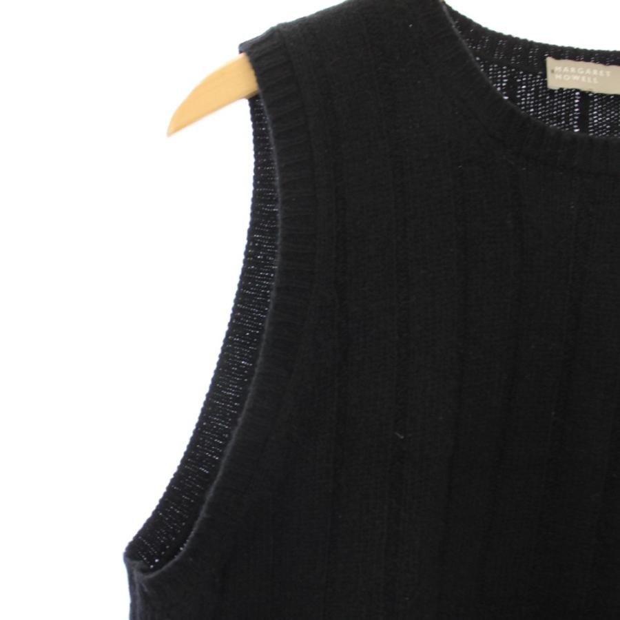 MARGARET HOWELL（マーガレットハウエル） ニットベスト カシミヤ混 L