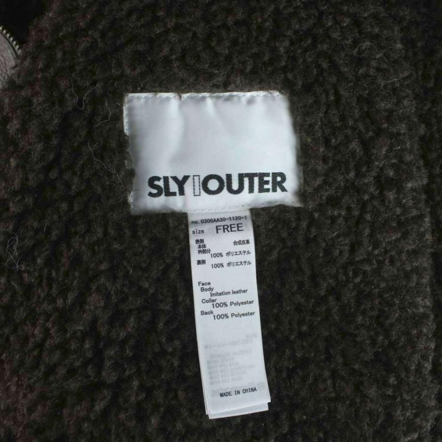 SLY（スライ） SLY 23AW 2WAY STAND N/C B-3 フェイクレザージャケット 