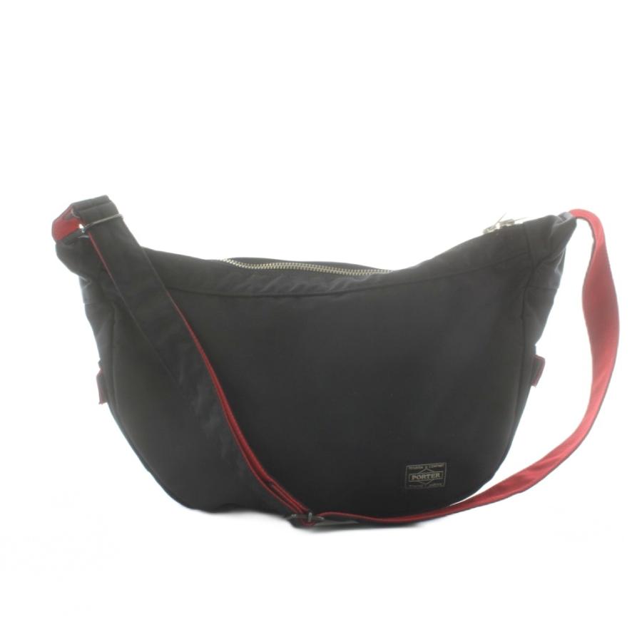 【美品】PORTER × iLS ポーター エルファイン ボディバッグ ブラック PORTER ポーター エルファイン ILS ウエストバッグ ボディバッグ ロゴ