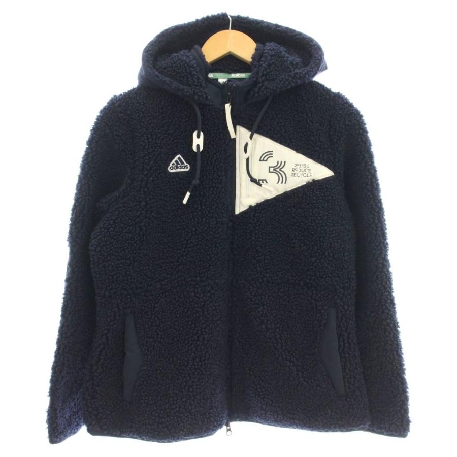 adidas（アディダス） ボア パーカー ジップアップ フリース XL 